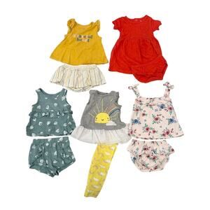 Lot of Girls One-Piece Outfits 12M - Carter's Gerbers Grayson Mini (1483)